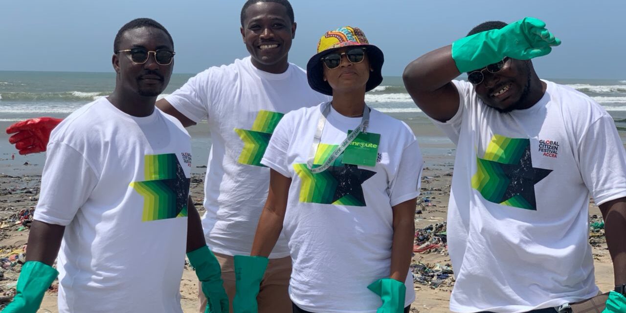 Beach Cleanup Exercise At Nungua With Plastic Punch
